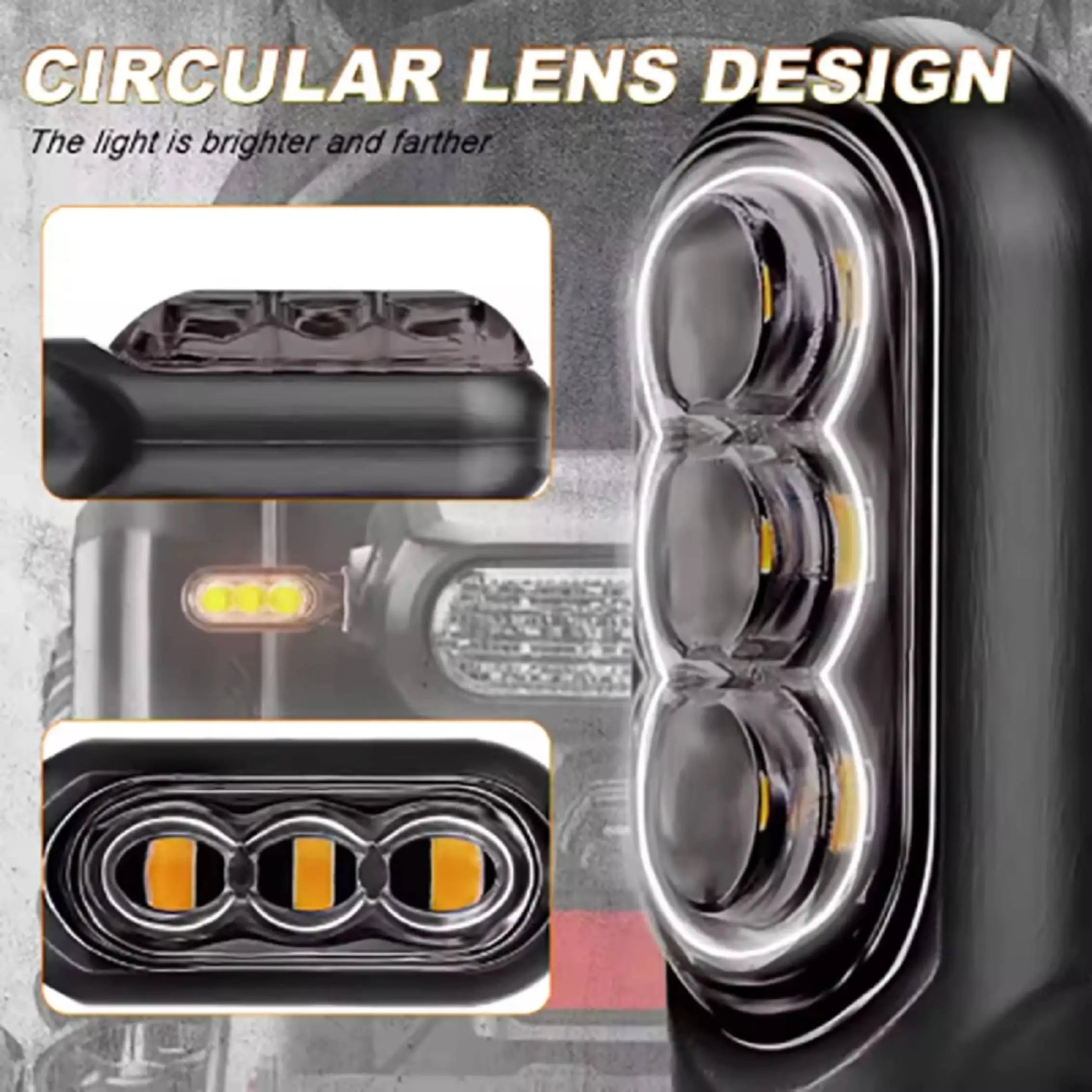 2/4Pcs Motorcycle 3LED 12VTurn Signals Directional Indicators Amber Flashing Light Blinker Motorcycle Turn Signal Lamp